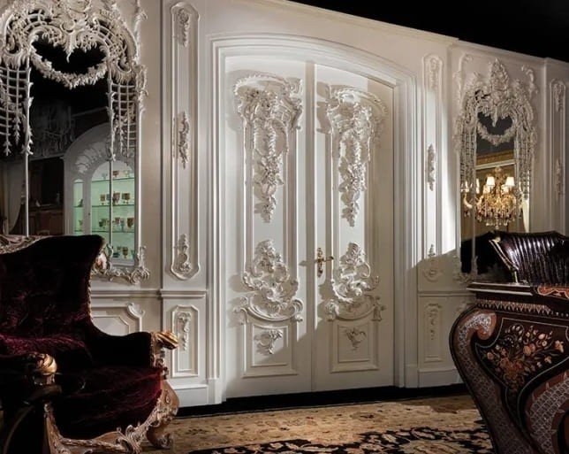 Двери в стиле барокко и рококо