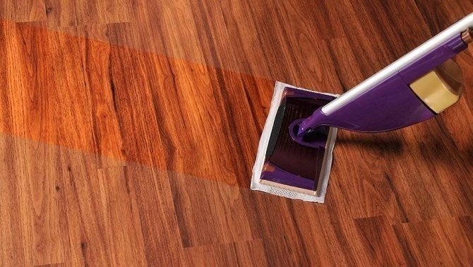 Wood floor cleaner orange