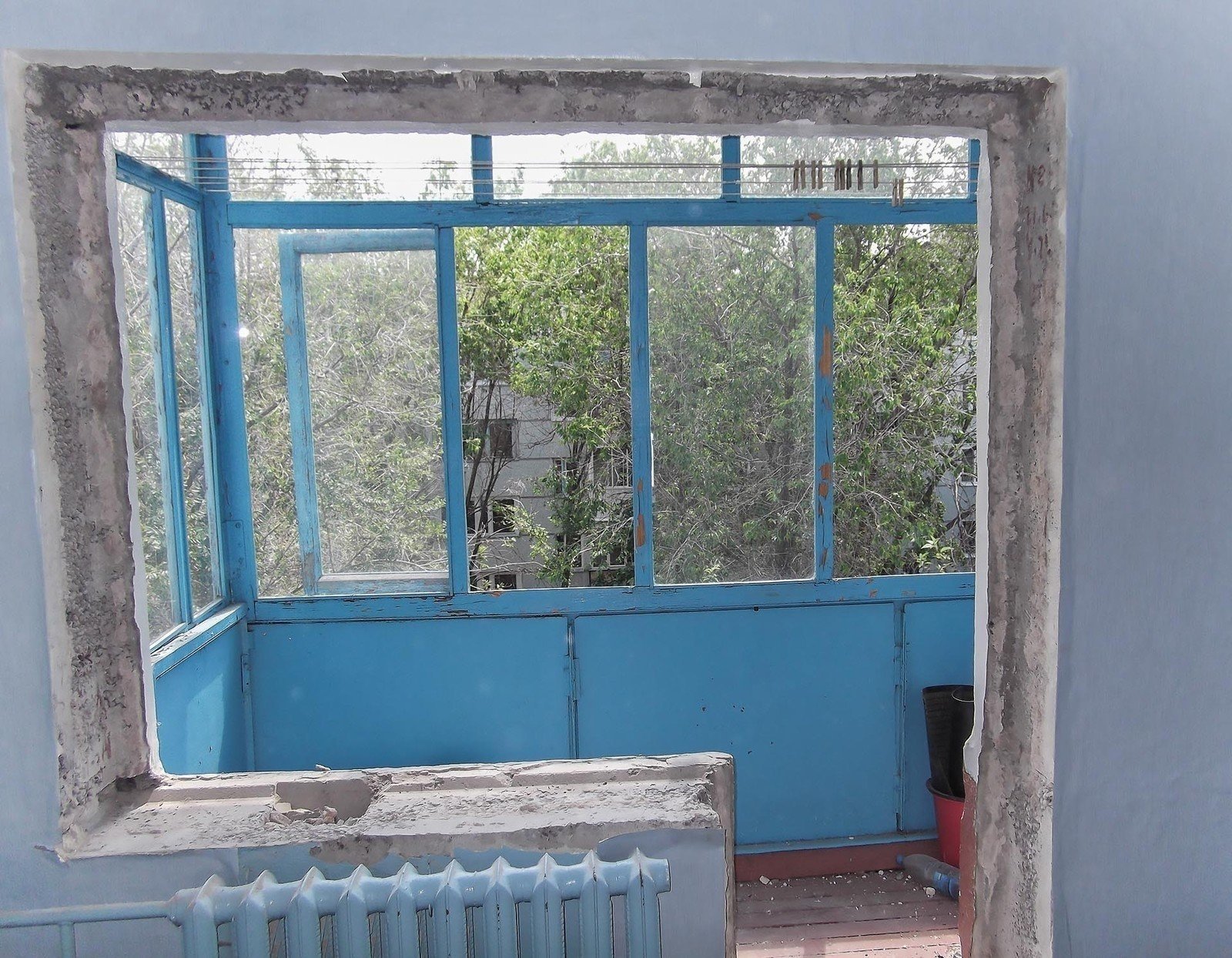 Балконный окна старые