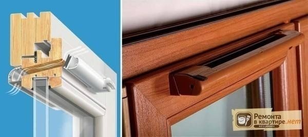 Вентиляционный клапан для деревянных окон