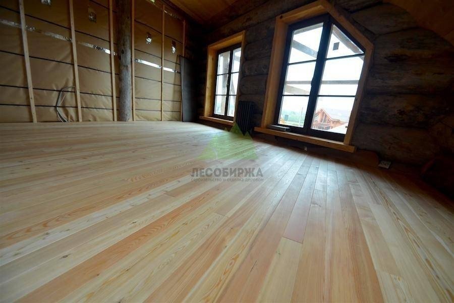 Деревянный пол из шпунтованной доски