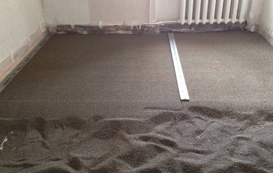 Цементно песчаная стяжка пола