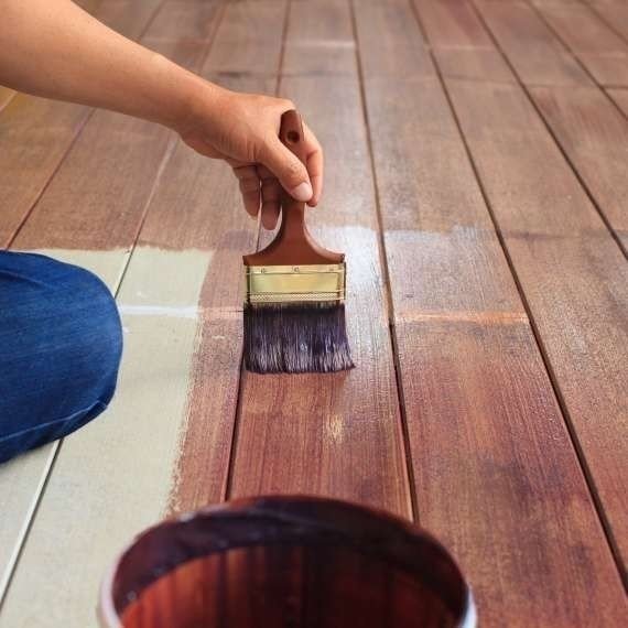Покрасить пол деревянный краска с лаком