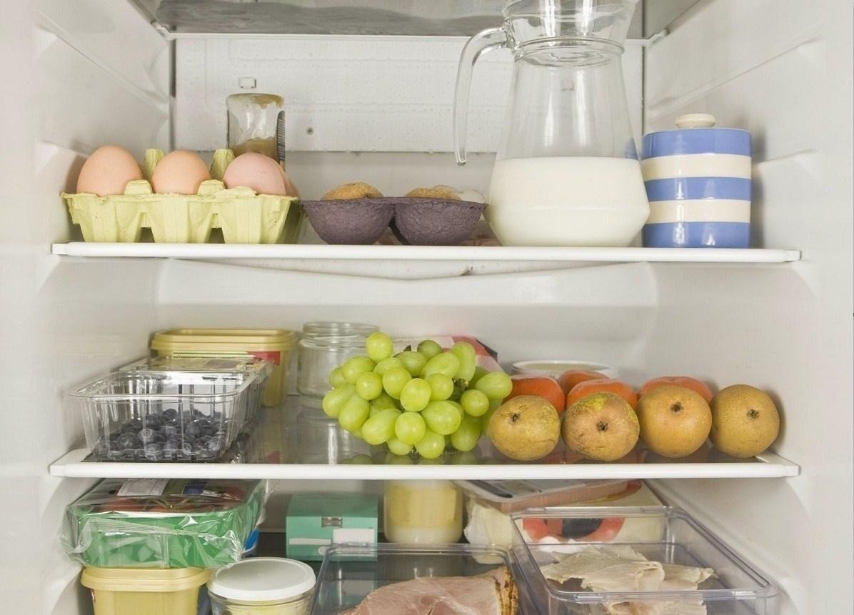 Холодильник эстетика с продуктами