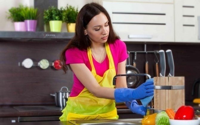 Уборка на кухне