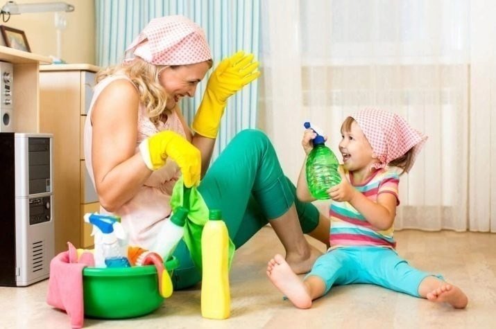 Влажная уборка для детей