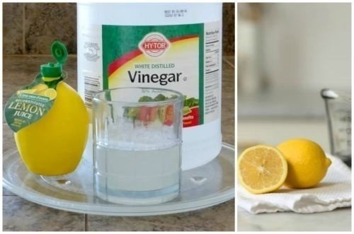 Уксус и лимонная кислота для чистки микроволновки