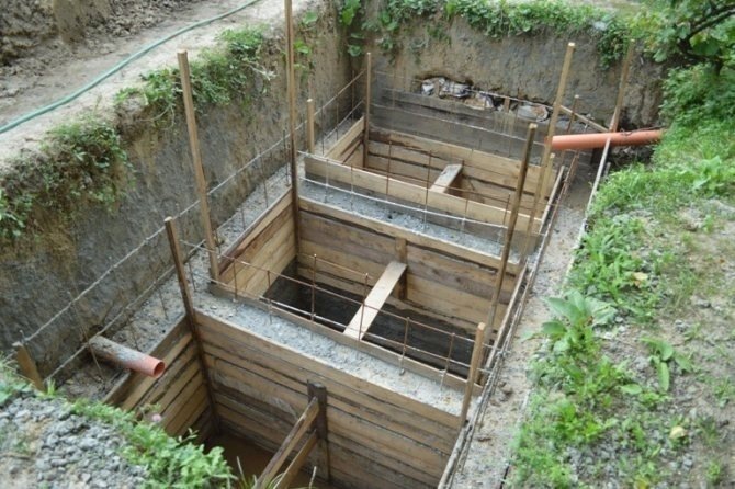 Опалубка для выгребной ямы из бетона