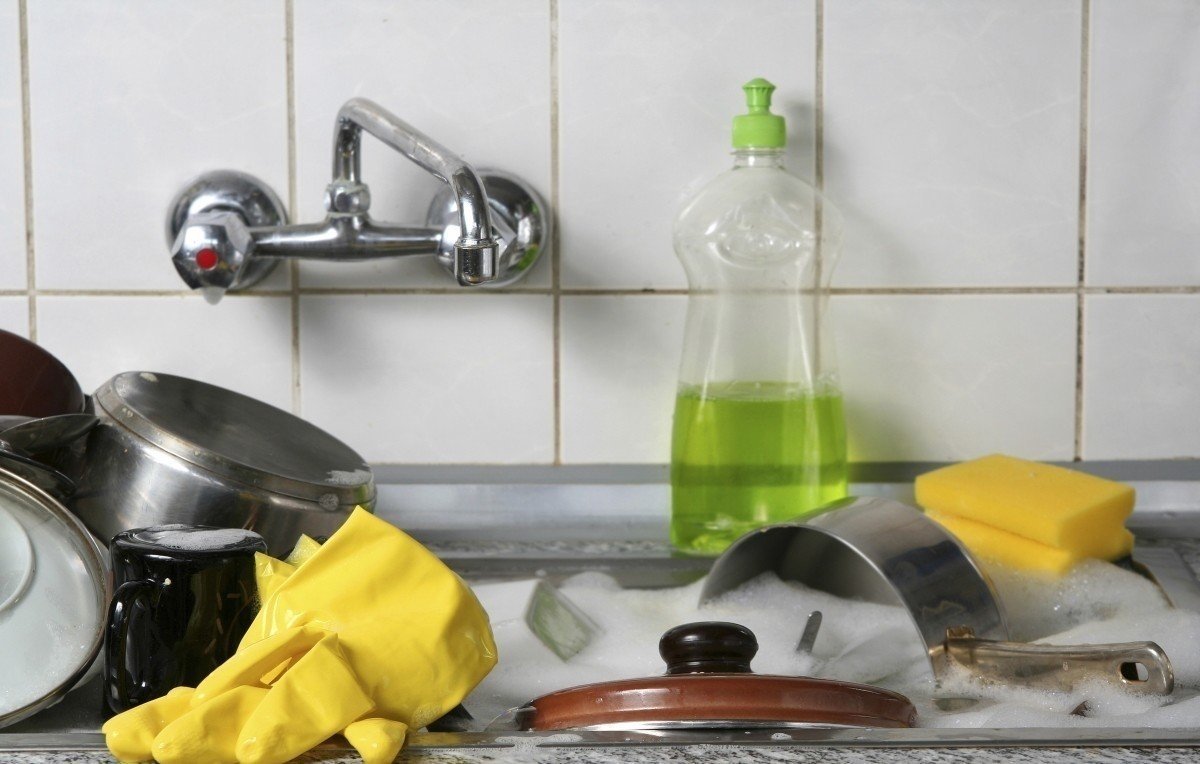 Мытье кухонной посуды