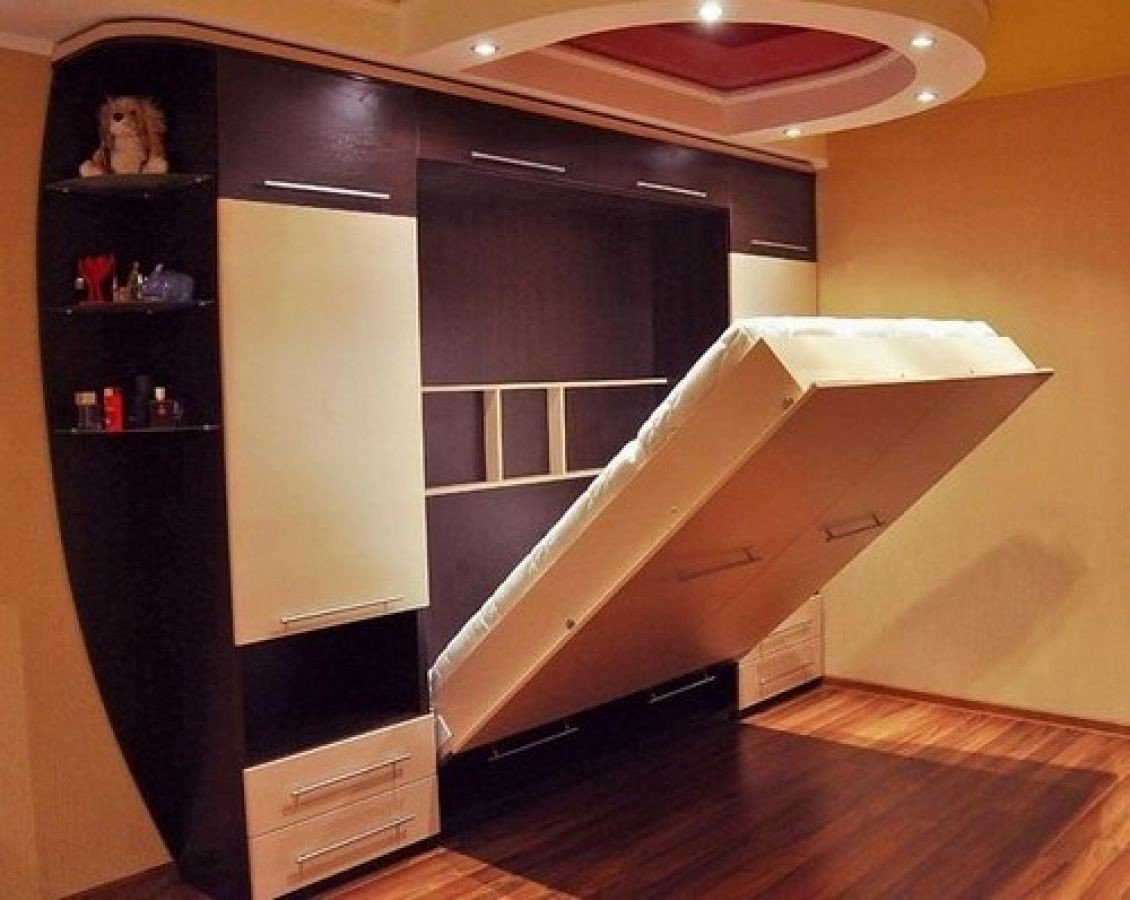 Шкаф-кровать трансформер для детей под телевизором