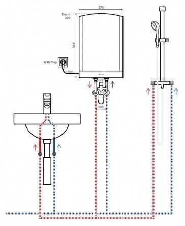 Схема подключения водогрея к водопроводу