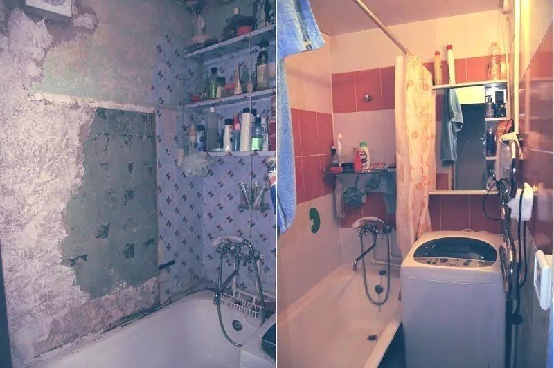 Идеи бюджетного ремонта ванной комнаты своими руками