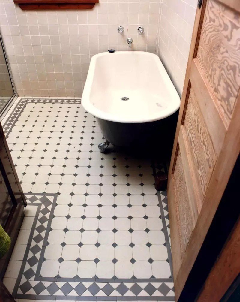 Плитка на пол в ванной