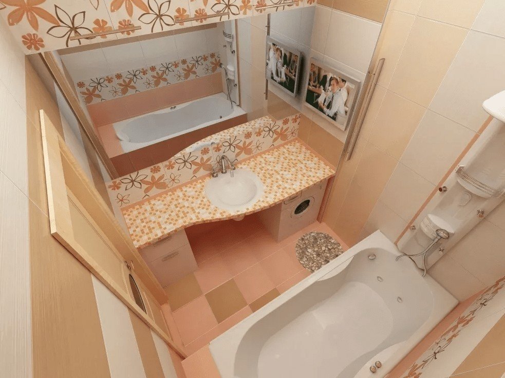Дизайн малогабаритной ванной комнаты