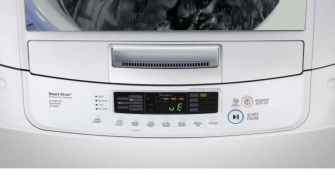 Ошибка на стиральной машине lg