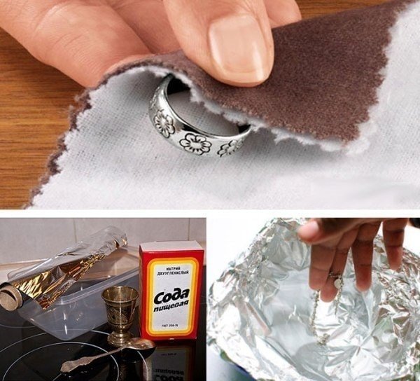 Очистить серебро от черноты в домашних условиях