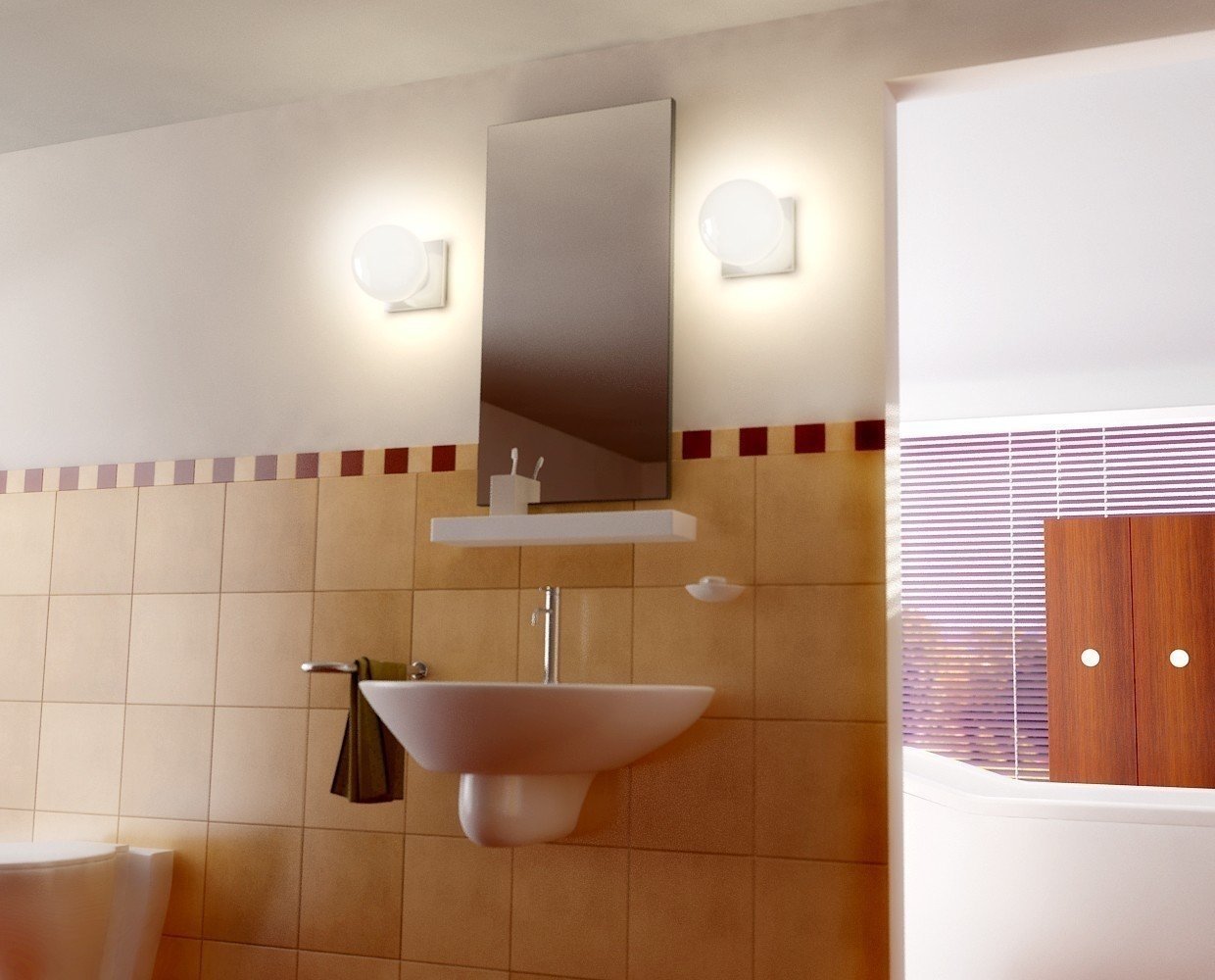 Настенные светильники для ванной